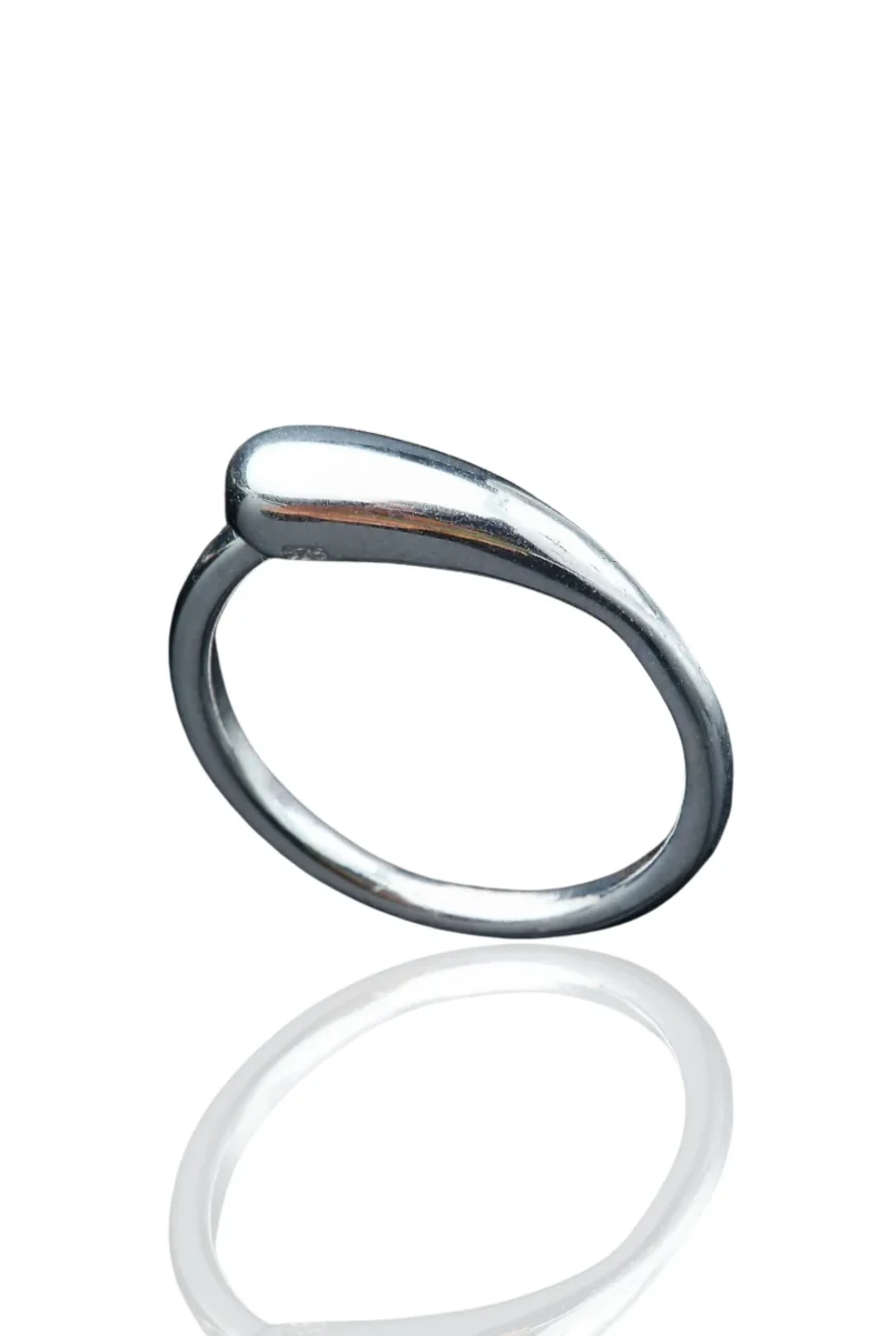 Handmade Jewellery | Drop handmade silver ring main