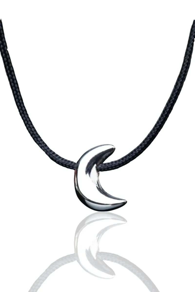Handmade Jewellery | Moon handmade silver necklace main