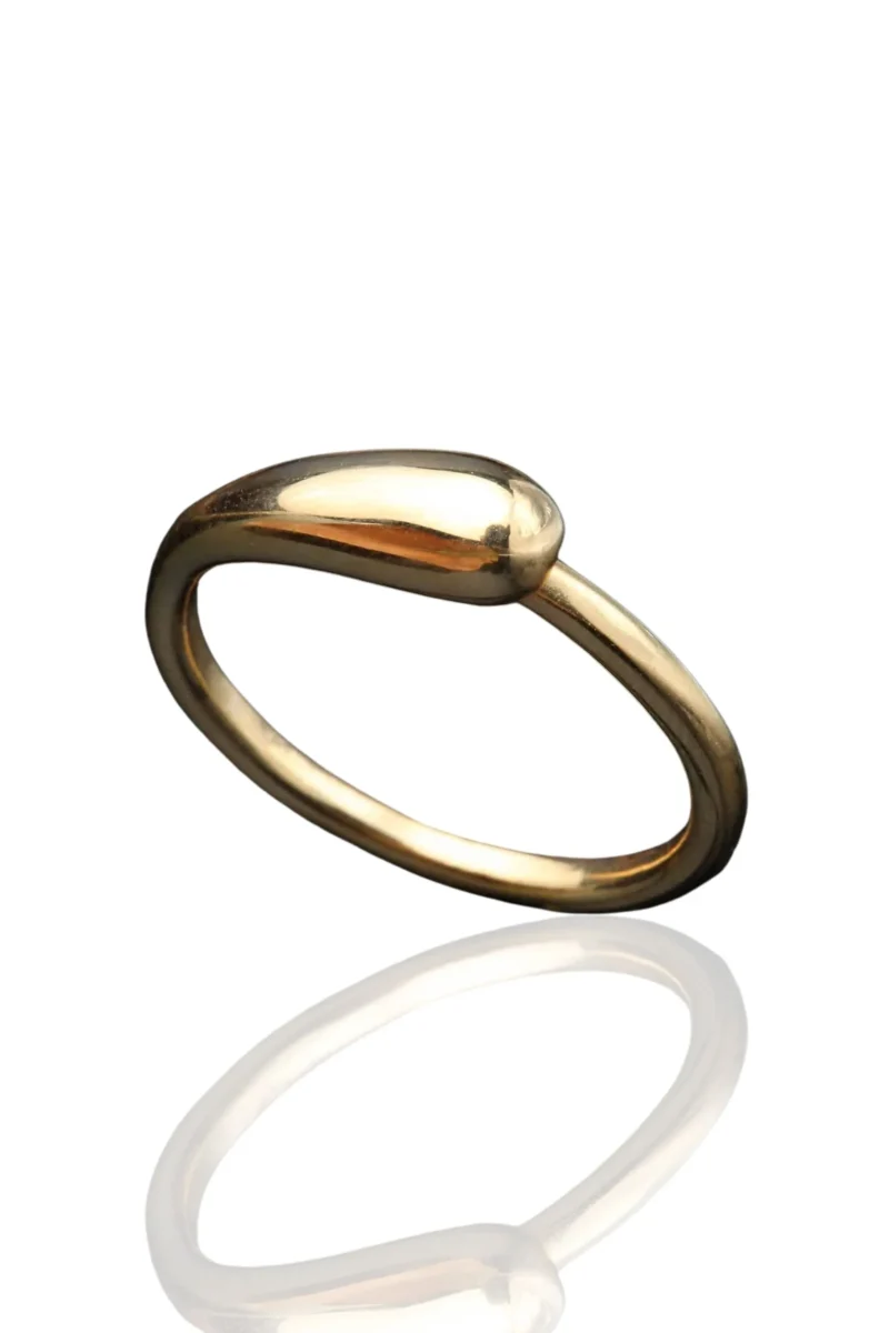 Handmade Jewellery | Drop minimal handmade silver ring main