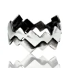 Handmade Jewellery | Geometric handmade oxidized silver ring main