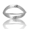 Handmade Jewellery | Oval textured handmade minimal silver ring main