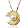 Handmade Jewellery | Round handmade silver necklace with pearl main