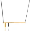 Handmade Jewellery | Minimal geometric multi plated silver necklace main