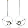 Handmade Jewellery | Minimal geometric multi plated bronze earrings main