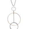 Handmade Jewellery | Geometric multi plated circular bronze necklace main