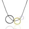 Handmade Jewellery | Circular geometric multi plated bronze necklace main