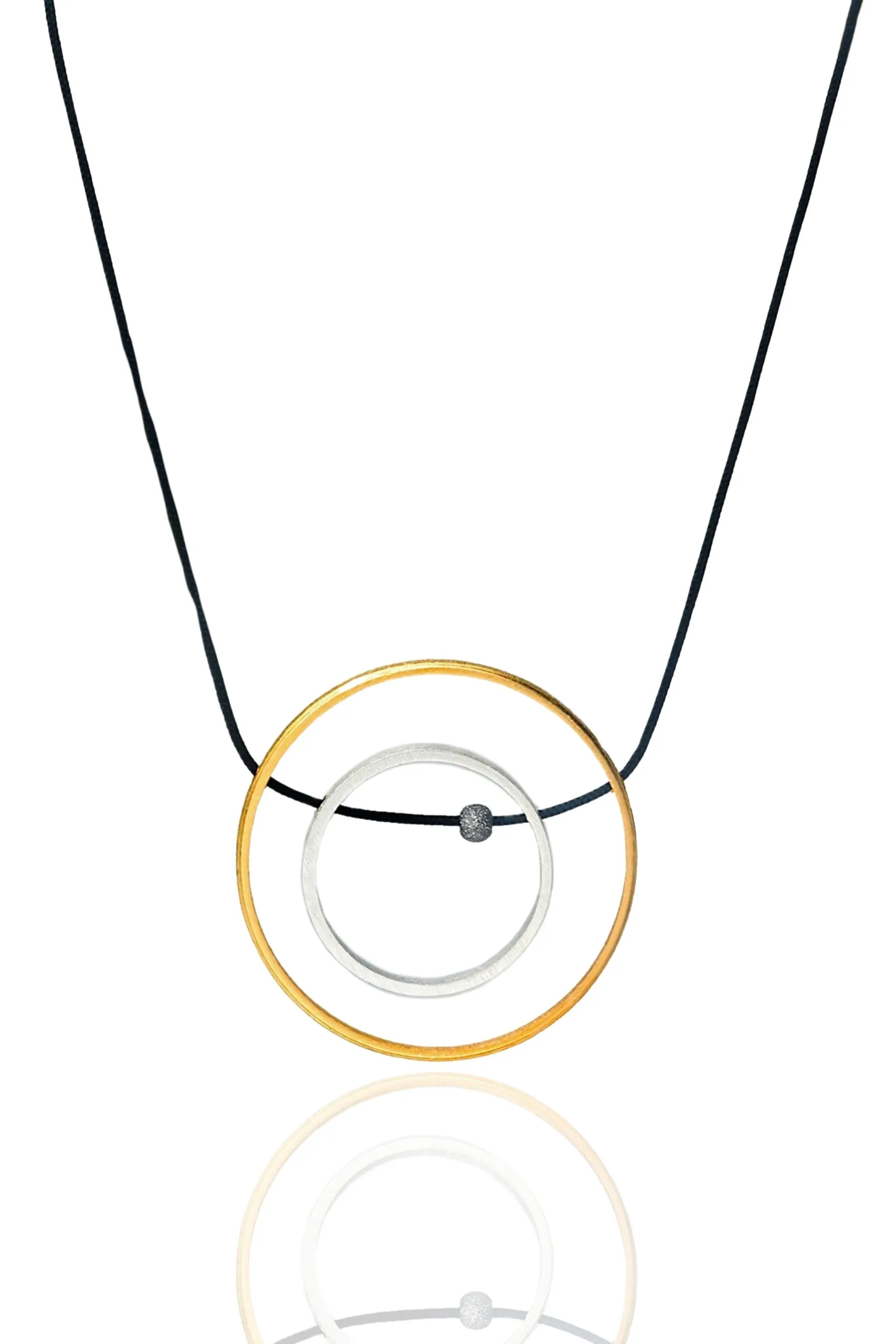 Handmade Jewellery | Minimal geometric multi plated bronze necklace main