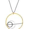 Handmade Jewellery | Minimal geometric multi plated bronze necklace main