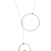 Handmade Jewellery | Minimal geometric multi plated bronze necklace main