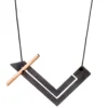 Handmade Jewellery | Minimal round geometric bronze necklace main