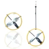 Handmade Jewellery | Minimal geometric multi plated bronze earrings main