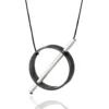 Handmade Jewellery | Minimal geometric circular bronze necklace main
