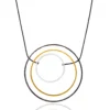 Handmade Jewellery | Minimal geometric multi plated bronze necklace main