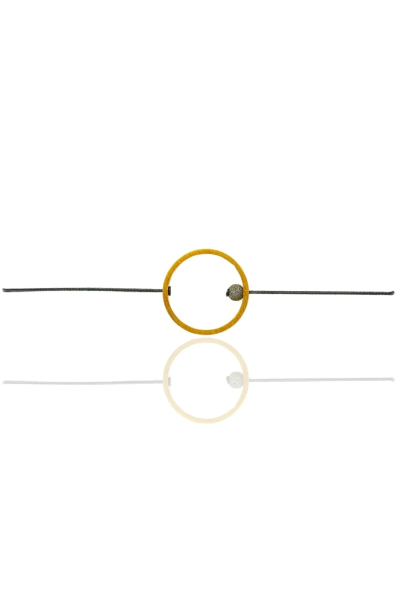 Handmade Jewellery | Minimal geometric gold plated bronze bracelet main