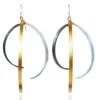 Handmade Jewellery | Minimal multi plated bronze earrings main