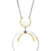 Handmade Jewellery | Minimal geometric multi plated bronze necklace main