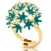 Handmade Jewellery | Dandelion handmade gold plated silver ring main
