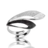 Handmade Jewellery | Minimal handmade leaf silver ring main