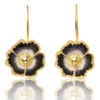 Handmade Jewellery | Flowers handmade gold plated silver earrings main
