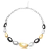 Handmade Jewellery | Minimal geometric handmade multi plated silver necklace main