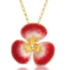 Handmade Jewellery | Flower handmade silver nano crystals necklace main