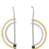 Handmade Jewellery | Geometric handmade multi plated earrings main