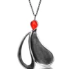 Handmade Jewellery | Paisleys handmade silver and cornelian long necklace main
