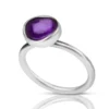 Handmade Jewellery | Minimal silver purple ring main