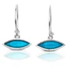 Handmade Jewellery | Eye adorned handmade hoops and blue enamel main