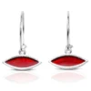 Handmade Jewellery | Handmade hoops adorned with eye elements and red enamel main