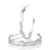 Handmade Jewellery | Wavy handmade silver hoops main