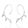Handmade Jewellery | Geometric minimal long silver earrings main