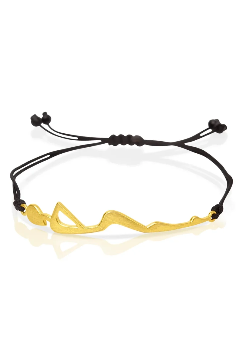 Handmade Jewellery | Figure gold plated silver bracelet main