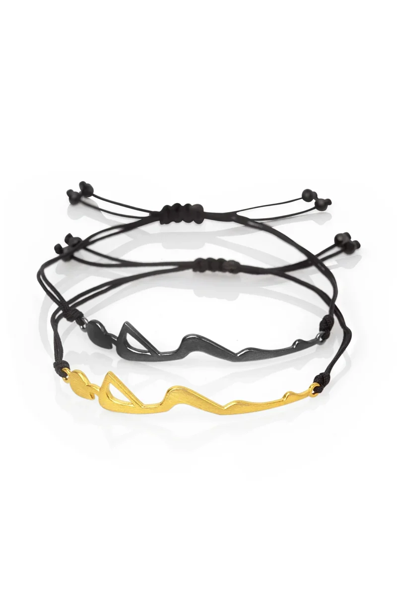 Handmade Jewellery | Figure gold plated silver bracelet gallery 1