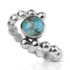 Handmade Jewellery | Bubble turquoise & silver modern ring main