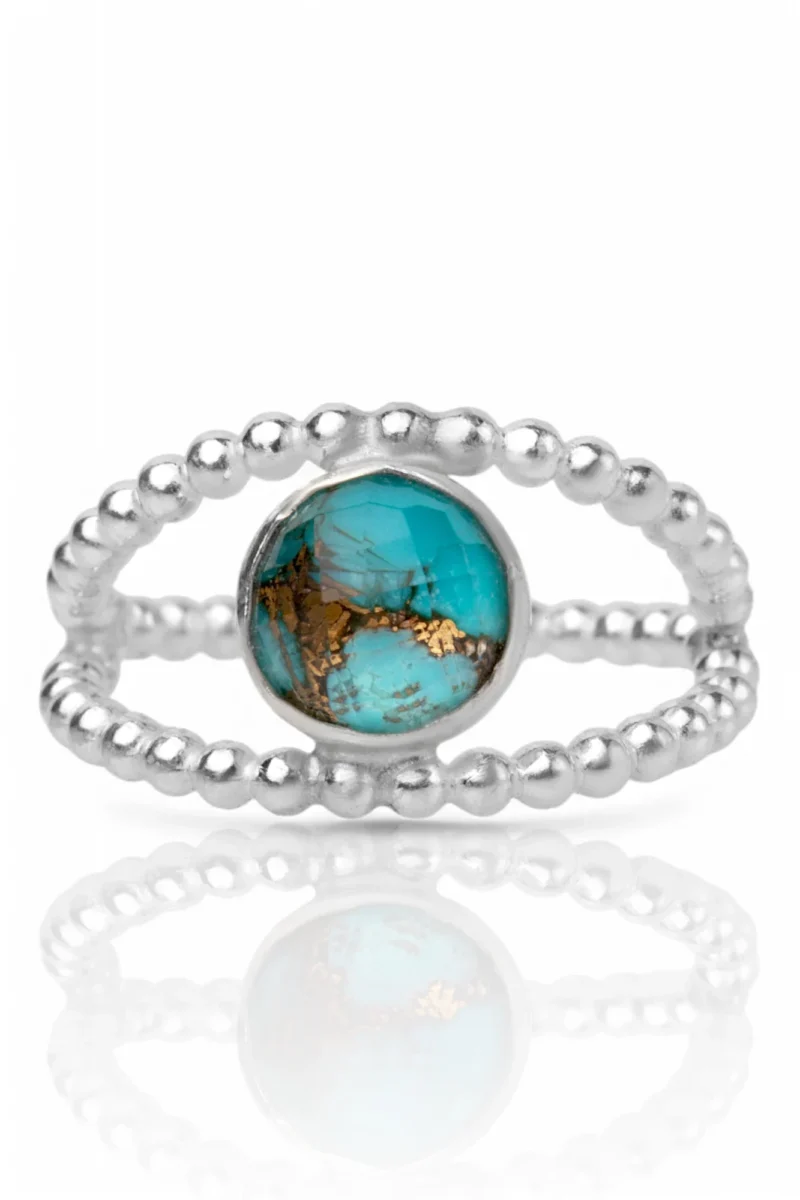 Handmade Jewellery | Turquoise Eye handmade minimal silver ring gallery 2