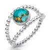 Handmade Jewellery | Turquoise Eye handmade minimal silver ring main