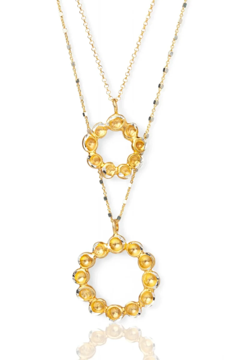 Handmade Jewellery | Bubbles Handmade Silver small Necklace gallery 1