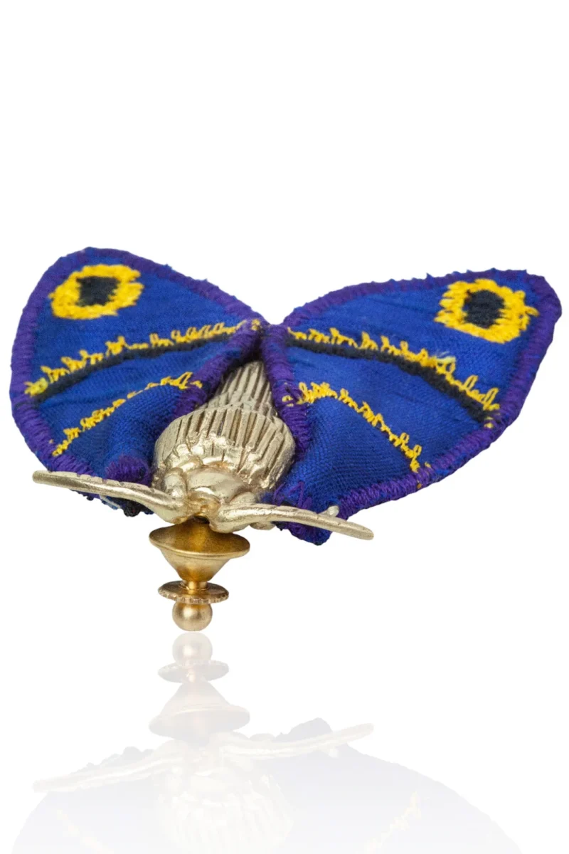 Handmade Jewellery | Moth handmade engraved bronze brooch gallery 1