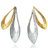 Handmade Jewellery | Olive Leaves handmade minimal silver earrings main