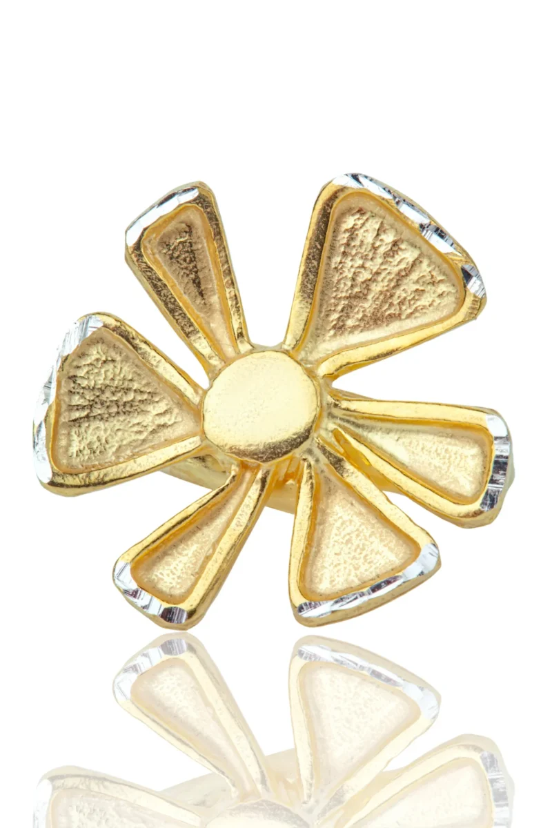 Handmade Jewellery | Minimal Flower silver ring gallery 1
