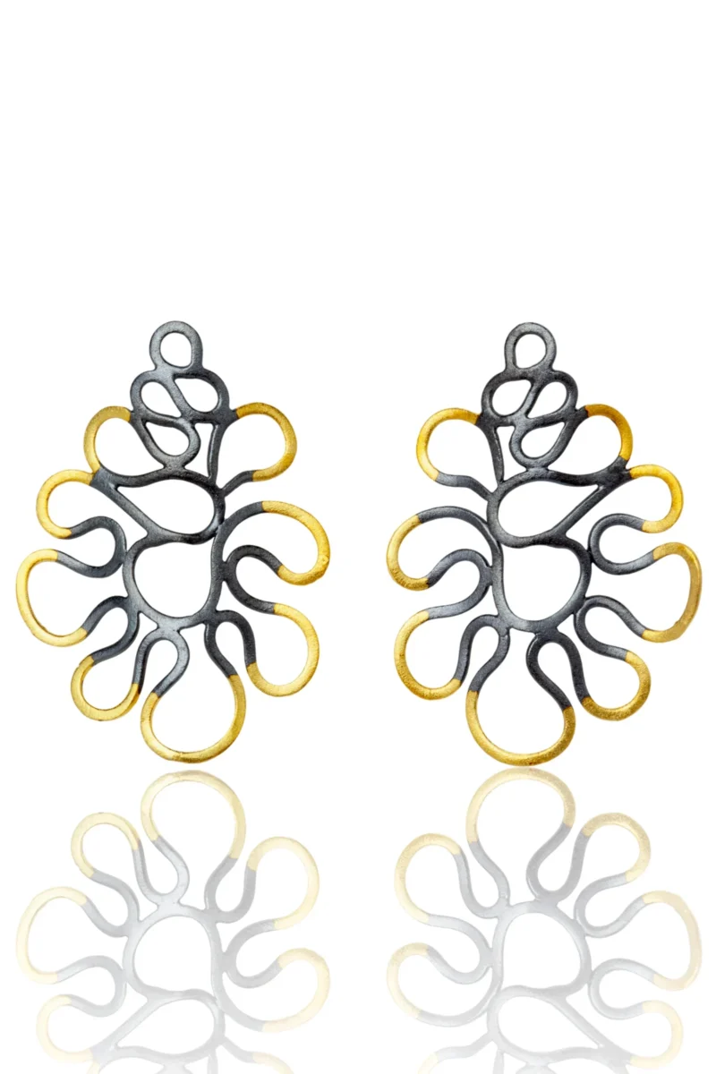 Handmade Jewellery | Waves handmade silver earrings main