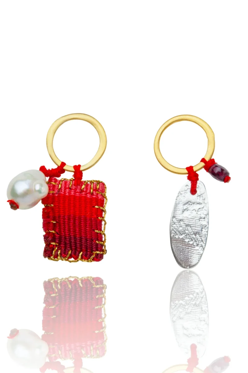 Handmade Jewellery | Handmade silver earrings with variety of elements main