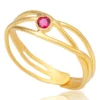 Handmade Jewellery | Wavy handmade minimal gold ring main