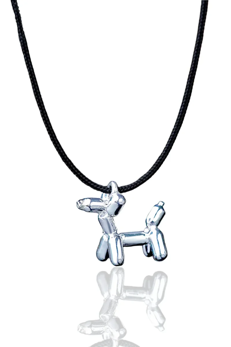 Handmade Jewellery | Balloon Dog handmade silver necklace main