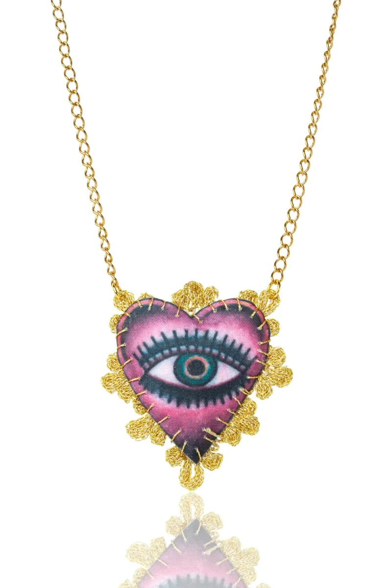 Handmade Jewellery | Gazing Heart Gold Pendant main