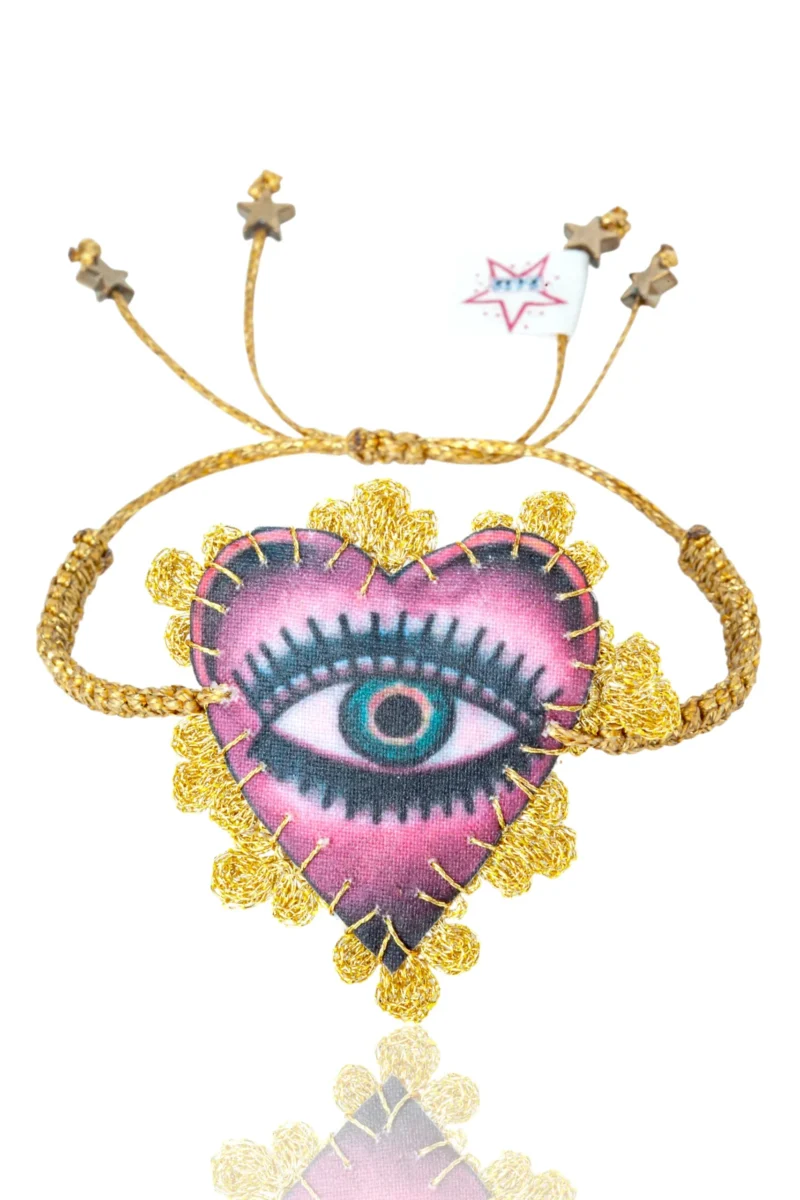 Handmade Jewellery | Handmade Heart Evil Eye Bracelet main