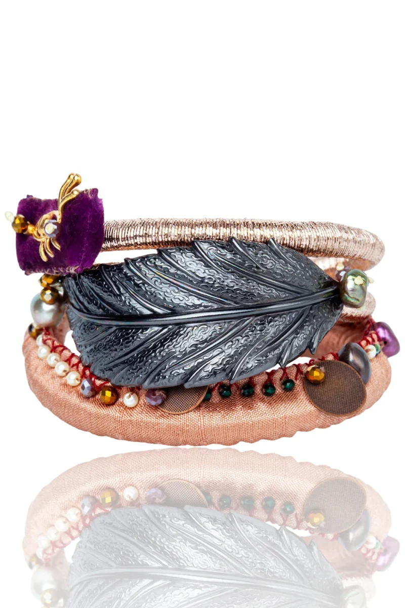 Handmade Jewellery | The Obsidian Feather Wrap main