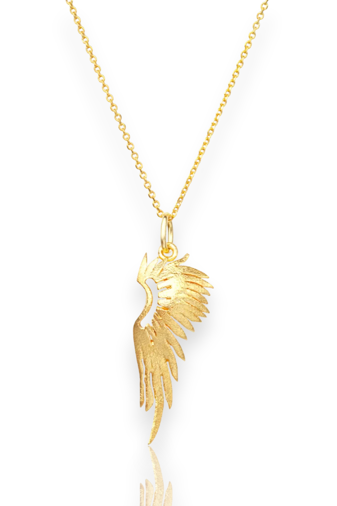 Gold Plated Angel Wing Necklace