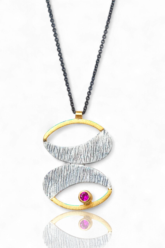 Artisan Double Drop with Fuchsia Zircon